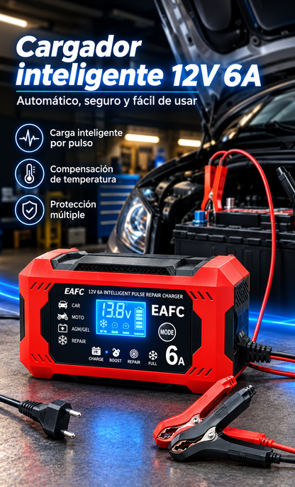 *PowerShield 12V/6A* - Super Iniciador para baterías