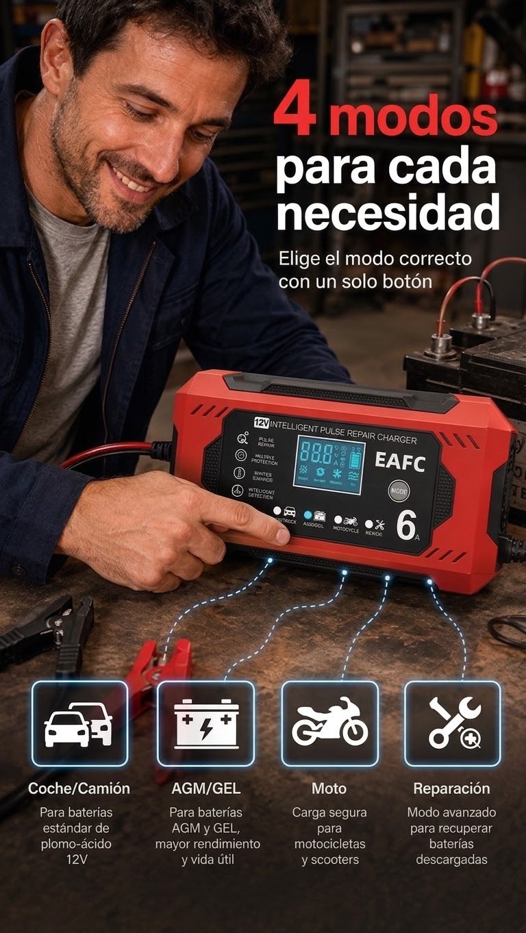 *PowerShield 12V/6A* - Super Iniciador para baterías