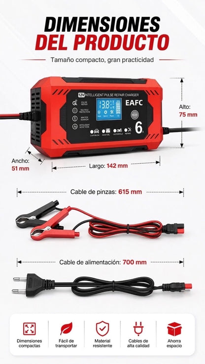 *PowerShield 12V/6A* - Super Iniciador para baterías